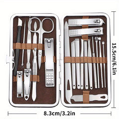 Nail Clippers Fingernail & Toenail Cutter Manicure Tool 22pcs set