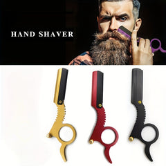 2pcs Hair & Beard Razor Men Blade Holder Beard Trimming Tool