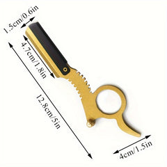 2pcs Hair & Beard Razor Men Blade Holder Beard Trimming Tool