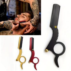 2pcs Hair & Beard Razor Men Blade Holder Beard Trimming Tool