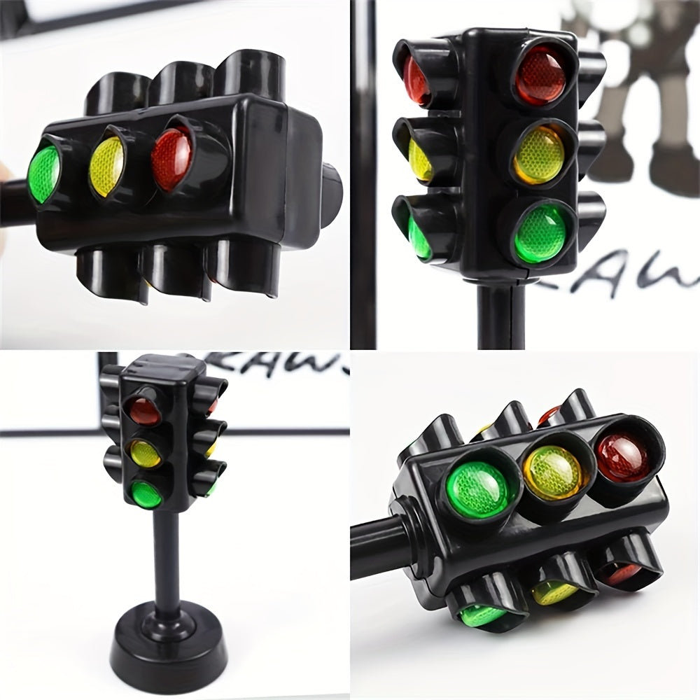 2pcs Traffic Light Toys Mini Signal Light Model Kindergarten Gift