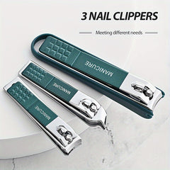 Nail Clippers Fingernail & Toenail Cutter with Splash-proof Scissor
