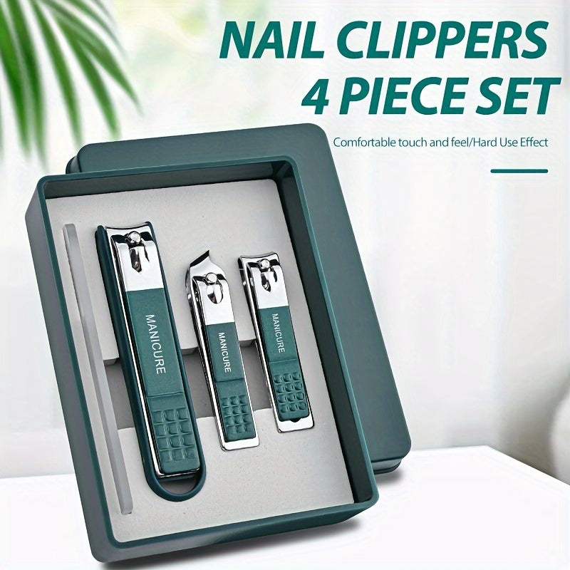 Nail Clippers Fingernail & Toenail Cutter with Splash-proof Scissor