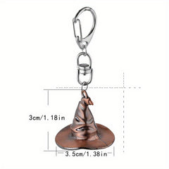 Cartoon Magic Hat Keychain Bag Pendant Gift Men Women