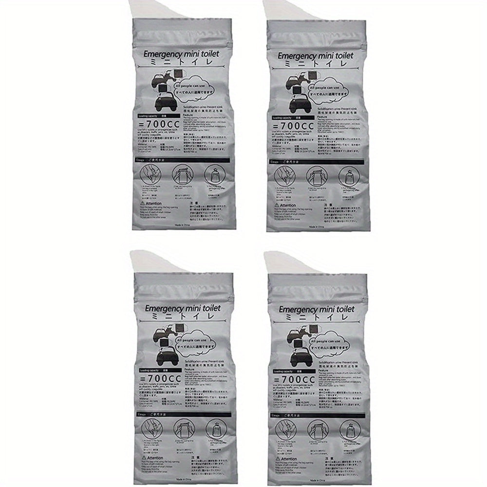 4pcs 5pcs Outdoor Emergency Urinate Bags 700ml Easy Take Piss Bags