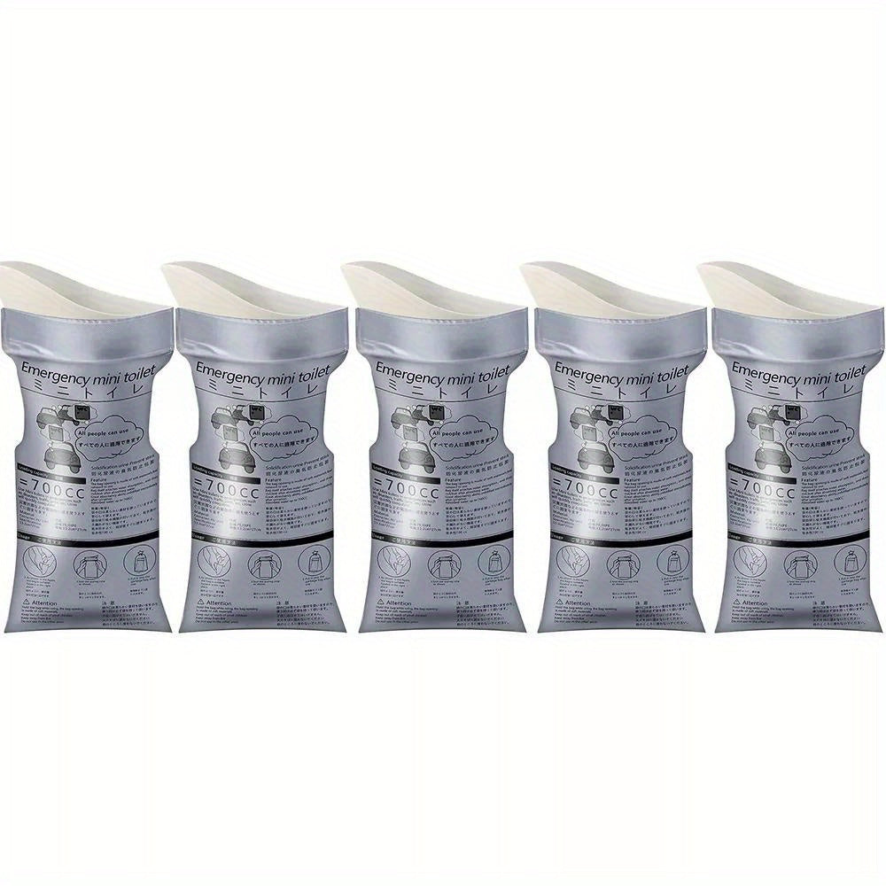 4pcs 5pcs Outdoor Emergency Urinate Bags 700ml Easy Take Piss Bags