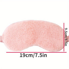 Plush Soft Sleep Eye Mask- Blackout Blindfold for Travel Rest Yoga
