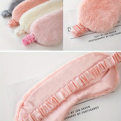Plush Soft Sleep Eye Mask- Blackout Blindfold for Travel Rest Yoga