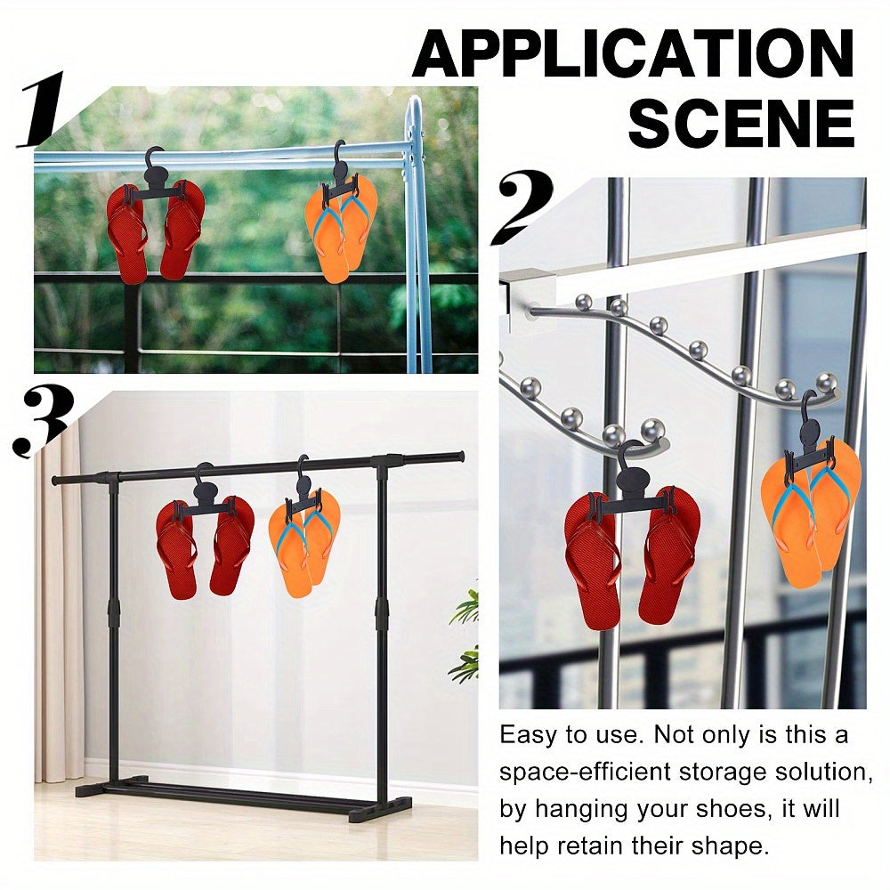 10pcs Slippers Hanger Plastic Shoe Rack Space Saving Organizer for Bathroom