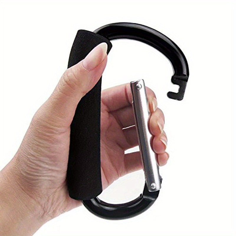 Aluminum Carabiner Keychain w/ Sponge Handle for Camping & Hiking