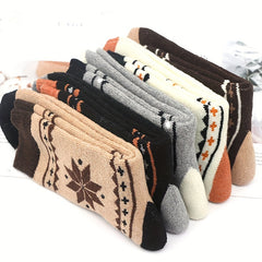 5 Pairs Men's Winter Warm Cotton Socks Crew Thermal Boots US Sizes 7-12