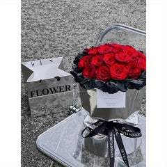 5pcs Silvery Mirror Tote Bag Flower Bouquet Packaging Material