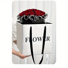 5pcs Silvery Mirror Tote Bag Flower Bouquet Packaging Material
