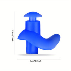 4 Pairs Reusable Silicone Ear Plugs for Swimming, Surfing, Kayaking
