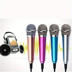 Mini Microphone Key Chain Creative Metal Pendant Ornament