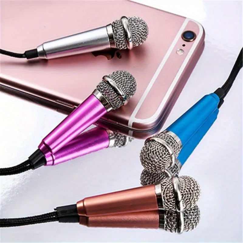 Mini Microphone Key Chain Creative Metal Pendant Ornament