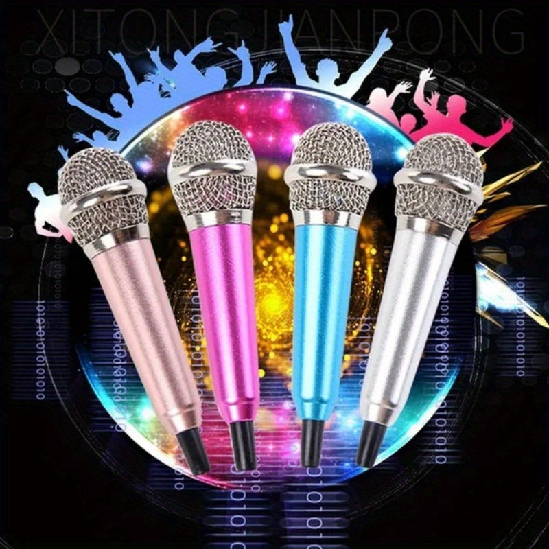 Mini Microphone Key Chain Creative Metal Pendant Ornament