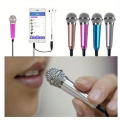 Mini Microphone Key Chain Creative Metal Pendant Ornament