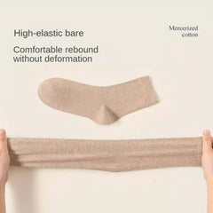 Men's Crew Socks Anti-odor Sweat Absorption Breathable Solid Socks