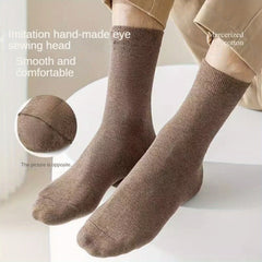 Men's Crew Socks Anti-odor Sweat Absorption Breathable Solid Socks