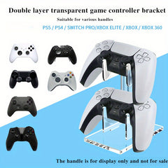 Dual Controller Stand Game Accessory for Wireless Gamepad