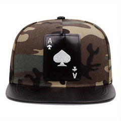 Ace Patch Baseball Cap Sun Hat Trucker Hat Outdoor Fishing Hiking