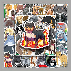 50pcs Bully Dog Graffiti Animal Stickers For DIY Water Cup Luggage