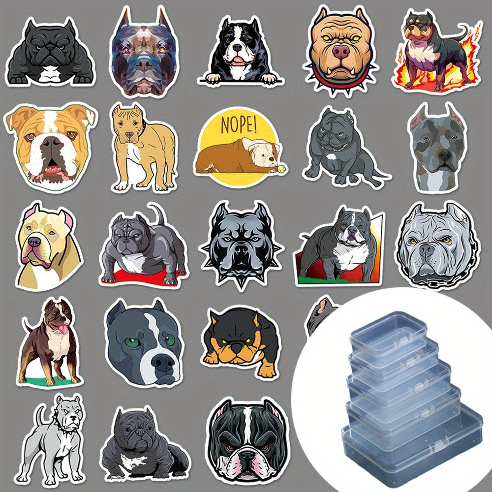 50pcs Bully Dog Graffiti Animal Stickers For DIY Water Cup Luggage