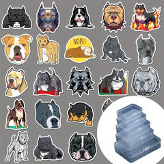 50pcs Bully Dog Graffiti Animal Stickers For DIY Water Cup Luggage