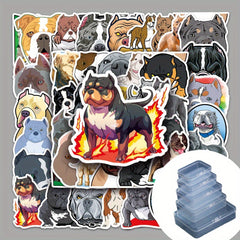 50pcs Bully Dog Graffiti Animal Stickers For DIY Water Cup Luggage