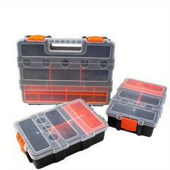 1pc Hardware Component Box With Multiple Compartments