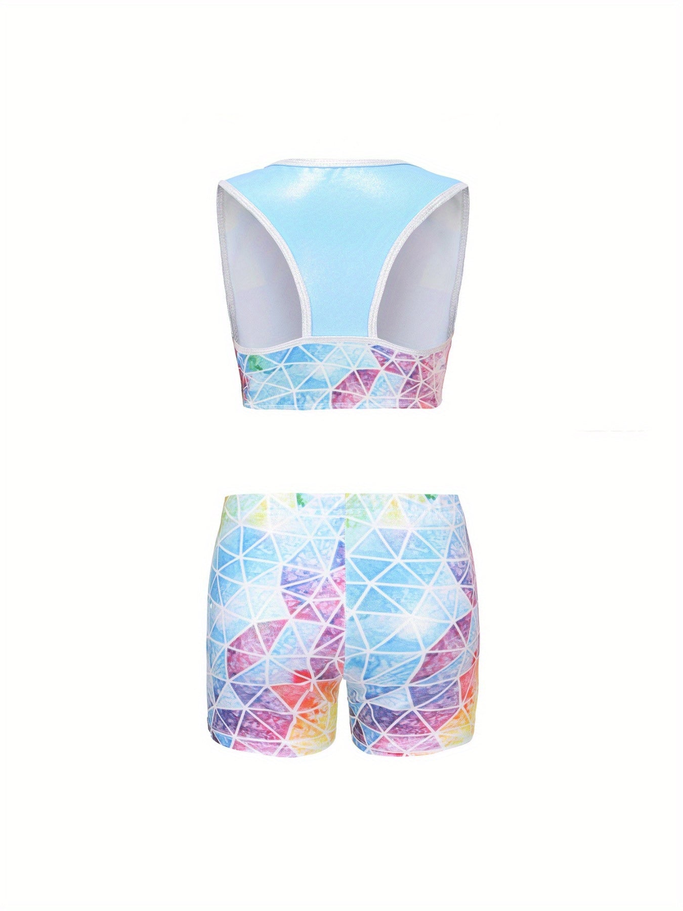 Dreamy Girls 2pcs Gymnastics Suit Comfy Breathable Dance Suit