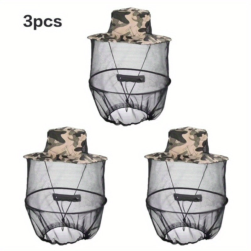 Anti Mosquito Net Hat Lightweight Breathable Bucket Hat For Fishing Hiking