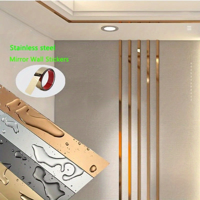 Titanium Golden Stainless Steel Decorative Strip Wrapped Edge Strip