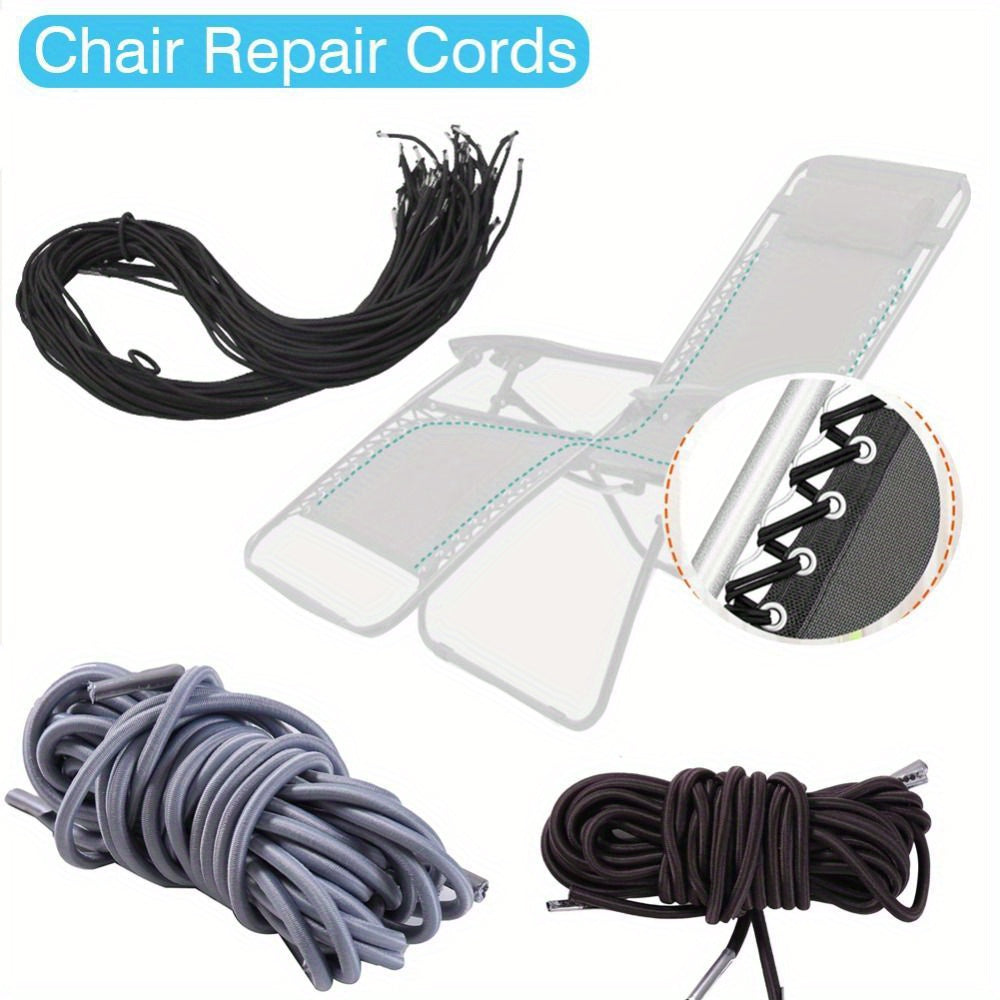 4pcs Sun Loungers Repair Cord Kit Elastic Rope Replacement