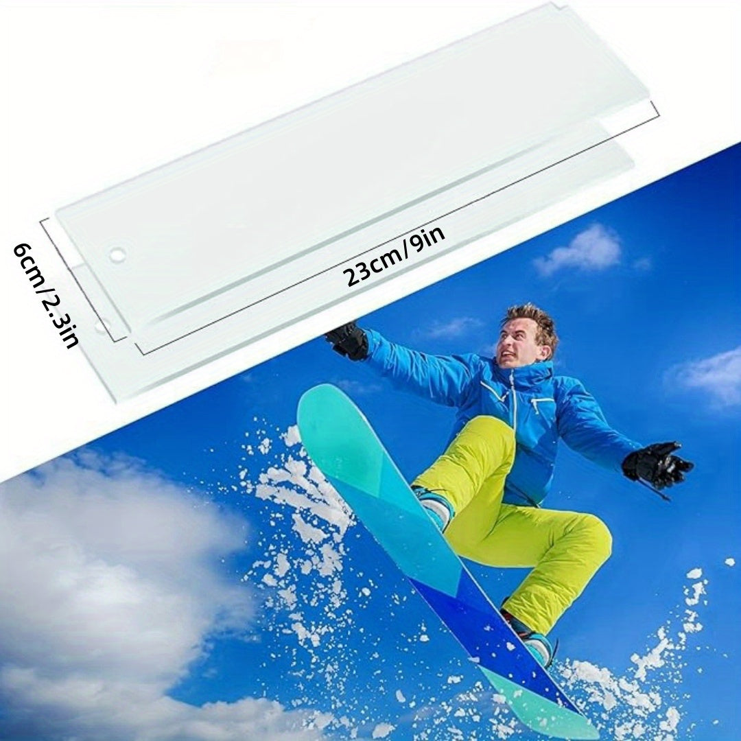 Snowboard Maintenance Wiper Wax Scraper Double Board Snowboard Bottom Scraper