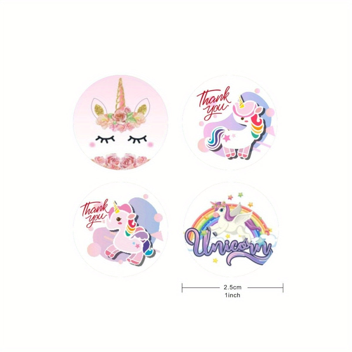 500pcs Unicorn Sticker Label for Sealing Wedding Party Favor
