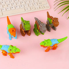 6pcs Dinosaur Model Assembly Toy - Educational Birthday Gift Bag