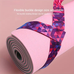 Printed Yoga Mat Storage Strap Colorful Yoga Mat Binding Belt