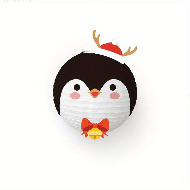 Christmas Lantern Decoration Cartoon Snowman Santa Claus Deer