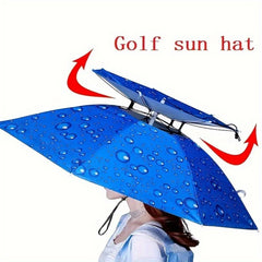 UV Protection Hands-Free Umbrella Hat for Fishing Gardening