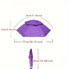 UV Protection Hands-Free Umbrella Hat for Fishing Gardening