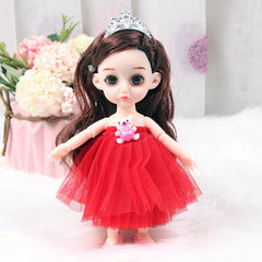 6.69in Princess Doll Toy Gauze Skirts Christmas Gift