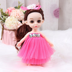 6.69in Princess Doll Toy Gauze Skirts Christmas Gift