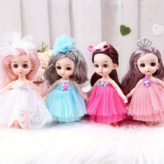 6.69in Princess Doll Toy Gauze Skirts Christmas Gift