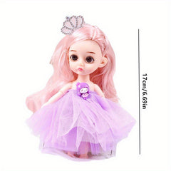 6.69in Princess Doll Toy Gauze Skirts Christmas Gift