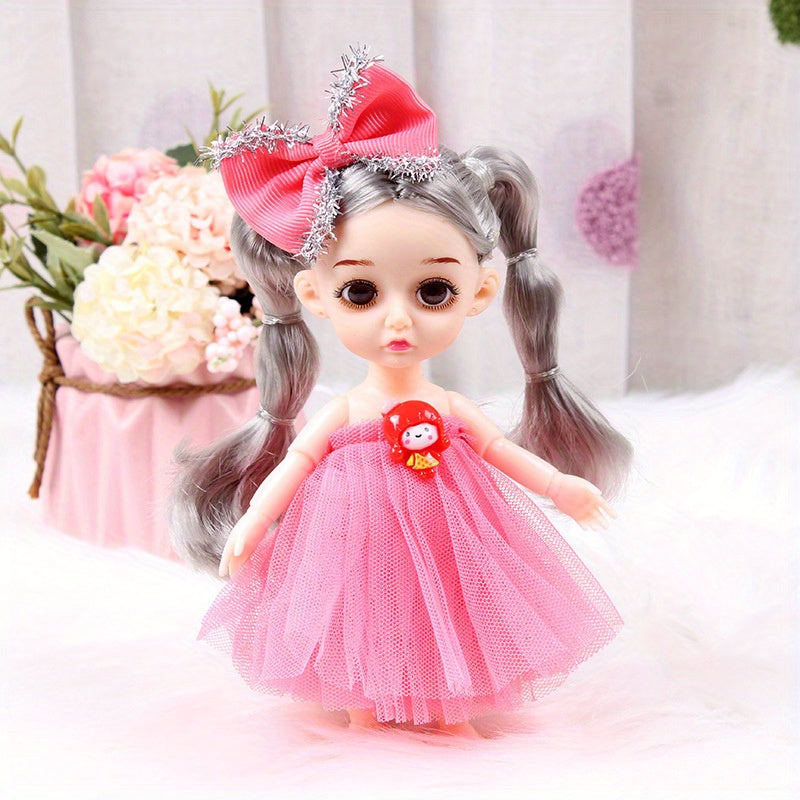 6.69in Princess Doll Toy Gauze Skirts Christmas Gift