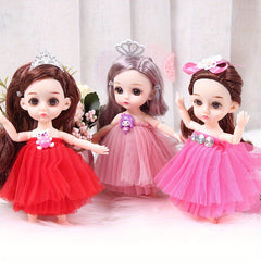 6.69in Princess Doll Toy Gauze Skirts Christmas Gift