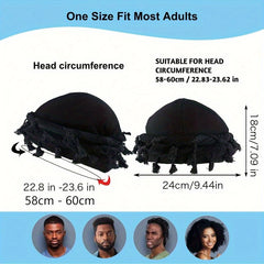Vintage Turban Head Wrap with Tassel for Men