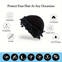 Vintage Turban Head Wrap with Tassel for Men